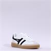 Gola Viper Leather Gumsole Retro Trainer - White Black